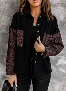 Layla leopard Jean jacket