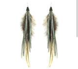 Festival feather earrings