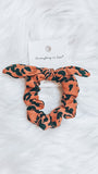 Leopard print scrunchie with Bow
