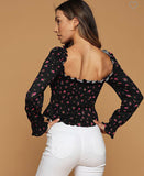 Sweetheart floral top