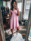 Butter me up T-shirt dress in Lilac