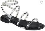 Studded gladiator sandals