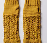 Knit hand warmers- mustard