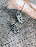 Dalmatian stud earrings